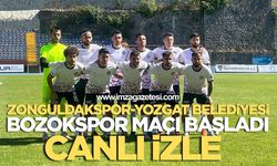 Zonguldakspor-Yozgat Belediyesi Bozokspor maçı başladı canlı izle