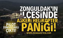 Zonguldak'ın İlçesinde Askeri Helikopter Paniği!