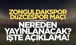 Zonguldakspor-Düzcespor maçı nereden canlı yayınlanacak? İşte o açıklama