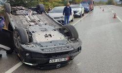 Otomobil yakla attı 1 yaralı