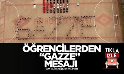 Devrekli Öğrencilerden Anlamlı Mesaj...Okul Bahçesinde “GAZZE” Yazdılar!
