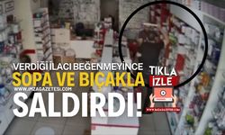 Eczacının Kafasını Sopayla Yardı, Bıçakla Saldırdı!