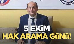 Eğitim-İş Başkanı Çataklı: “5 Ekim, Kutlama Değil Hak Arama Günüdür”