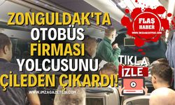 Zonguldak'ta Otobüs Firması Yolcusunu Çileden Çıkardı!
