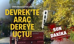 Devrek'te Araç Dereye Uçtu!