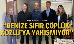 MHP Kozlu’dan İmza Gazetesi’ne Ziyaret... “Denize Sıfır Çöplük Kozlu’ya Yakışmıyor”