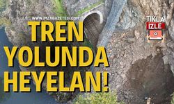 Tren Yolunda Heyelan!