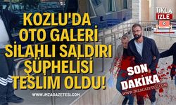Kozlu'da oto galeri silahlı saldırı şüphelisi teslim oldu!