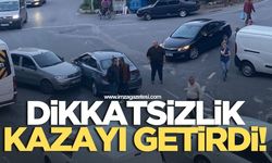 Kozlu'da dikkatsizlik kaza getirdi