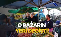 Dikkat O Pazarın Yeri Değişti!