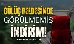 Ereğli'nin Gülüç Beldesinde Çaya Görülmemiş İndirim!