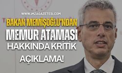 Sağlık Bakanı Memişoğlu'ndan Memur Ataması Hakkında Kritik Açıklama!