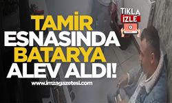 Tamir Esnasında Batarya Alev Aldı!