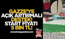 Gazze'ye Açık Artırmalı Destek! Start Fiyatı 5 Bin TL!