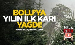 Bolu'ya Yılın İlk Karı Yağdı!