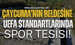 Çaycuma'nın Beldesine UEFA Standartlarında Spor Tesisi!