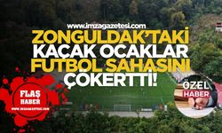 Zonguldak’taki Kaçak Ocaklar Futbol Sahasını Çökertti!