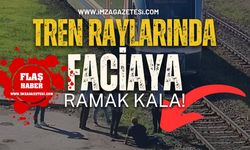 Zonguldak'ta Tren Raylarında Faciaya Ramak Kala!