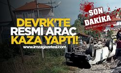 Devrek'te Resmi Araç Kaza Yaptı!