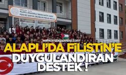 Alaplı'da Filistin'e Duygulandıran Destek!