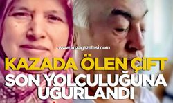 Kazada Ölen Çift Son Yolculuğuna Uğurlandı