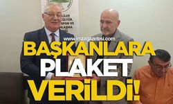 Başkanlara Plaket Verildi!