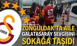 Zonguldak'ta Aile Boyu Galatasaray Sevgisi Sokağa Taştı!