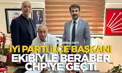İYİ Parti İlçe Başkanı Ekibiyle Beraber CHP’ye Geçti