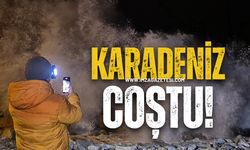 Karadeniz coştu! Bartın ve Zonguldak'ta dalga boyu 8 metre...