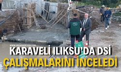 Karaveli Ilıksu'da DSİ Çalışmalarını İncelendi