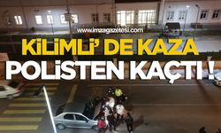 Kilimli'de Kaza Polisten Kaçtı!