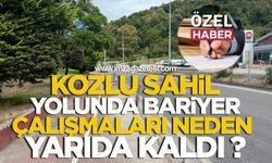 Kozlu Sahil Yolunda Bariyer Çalışmaları Neden Yarıda Kaldı İşte Detaylar