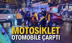 Motosiklet Otomobile Çarptı