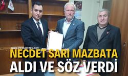 Necdet Sarı Mazbata Aldı ve Söz Verdi. "Hep birlikte daha güçlü bir Zonguldak için çalışacağız”