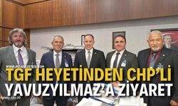 TGF Heyetinden CHP'li Yavuzyılmaz'a Ziyaret: Basının Sorunları Görüşüldü.
