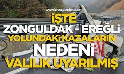 Zonguldak-Ereğli yolunda çok kaza olmasının ilginç nedeni! Valilik uyarılmış...