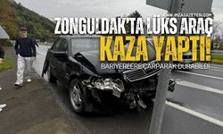 Zonguldak'ın İlçesinde Lüks Araç Kaza Yaptı!