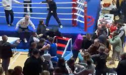 Boks turnuvasında kavga ring dışına taştı!