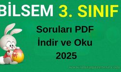 Bilsem 3. Sınıf Soruları PDF İndir ve Oku 2025 Kasım