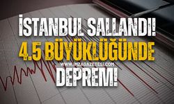 İstanbul Sallandı! Deprem Oldu!