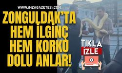 Zonguldak’ta Hem İlginç Hem Korku Dolu Anlar!