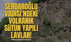 Serdaroğlu Vadisindeki Volkanik Sütun Yapılı Lavlar!