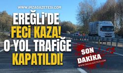 Ereğli'de Feci Kaza! O Yol Trafiğe Kapatıldı!