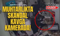 Muhtarlıkta Skandal Kavga Kamerada!