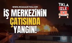 İş Merkezinin Çatısında Yangın!