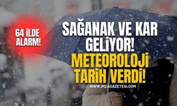 64 İlde Alarm! Sağanak ve Kar Geliyor! Meteoroloji Tarih Verdi!