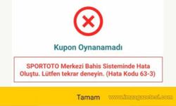 Spor Toto Merkezi Bahis Sisteminde Hata Oluştu Çözümü