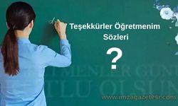 Teşekkürler Öğretmenim Sözleri Nelerdir? 2025