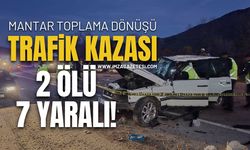 Mantar Toplama Dönüşü Kaza: 2 ölü, 7 yaralı!