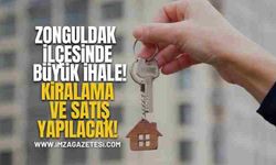 Zonguldak'ın ilçesinde büyük ihale! Kiralama ve satış yapılacak!